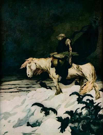 Reträtten från Moskva, 1911, 1918 av Stephen Baghot de la Bere