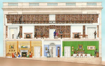 Armagh Robinson Library, Armagh, N.away001 (bläck och akvarell) av Stephen Conlin