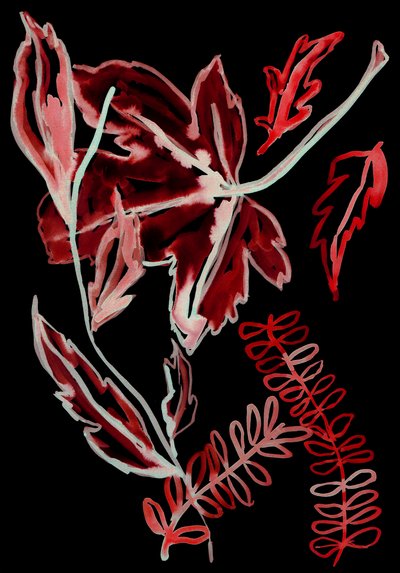 Nattflora I, 2018 (digital) av Stephen Dow