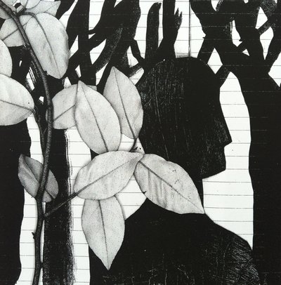 The Woods, 2014 (collage) av Stephen Dow