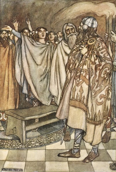 Ett mäktigt jubelrop uppstod från Ulstermen, illustration från 