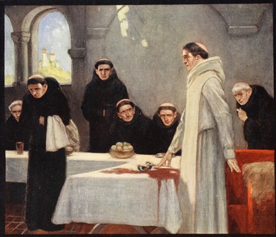 Saint Benedict and the Monks, illustration från 