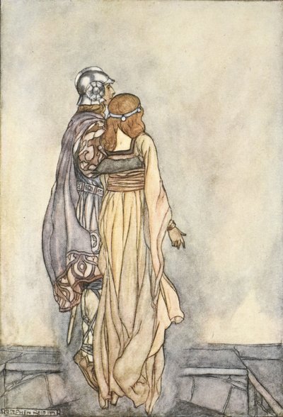 De reste sig i luften, illustration från 