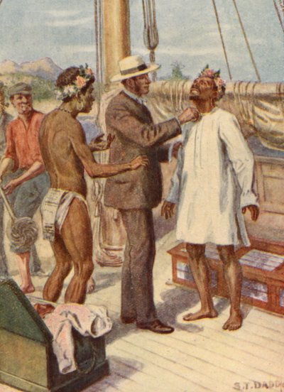 Illustration av biskop Pattesons liv (färglitografi) av Stephen T. Dadd