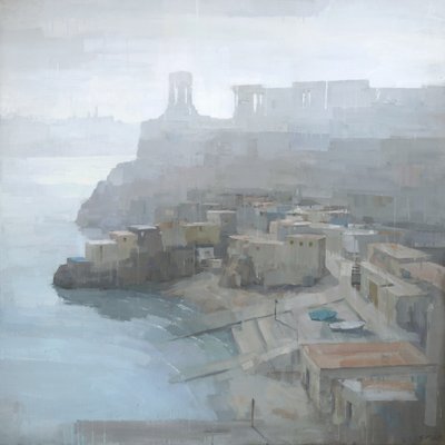 En dimmig stad vid Medelhavet av Steve Mitchell