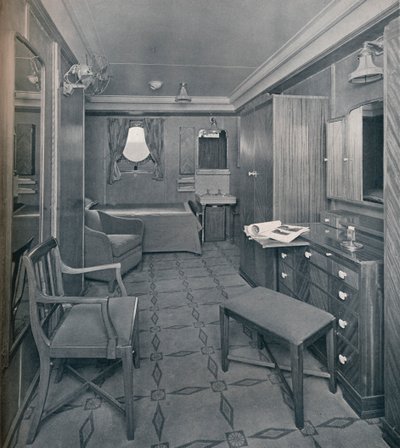 Lägenheter i First Class-området ombord på S.S. Empress of Britain, 1931 av Stewart Bale Limited