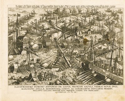Slaget vid Lepanto den 7 oktober 1571, ca 1578 av Stradanus