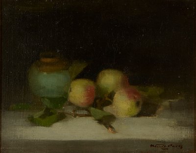 A Still Life of Apples and Ginger Jar (olja på duk) av Stuart Park