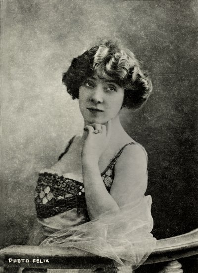 Porträtt av den franska konstnären Amelie Dieterle ( 1871 av Studio Felix
