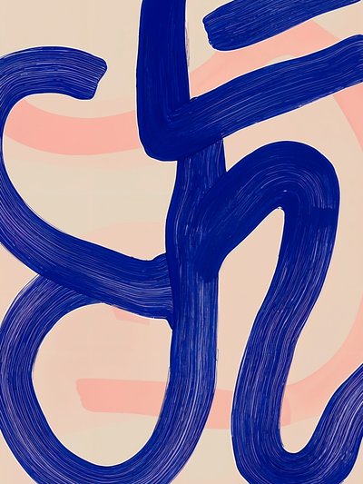 Abstrakt Blue Flow av Studio Palette