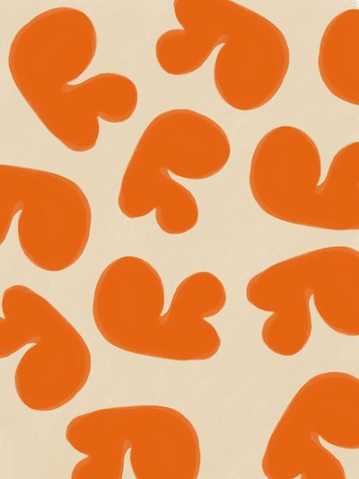 Abstrakta orange former av Studio Palette