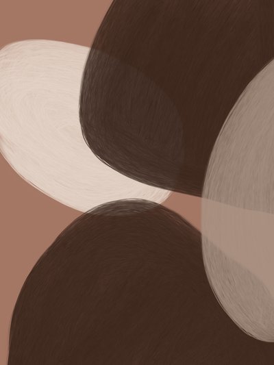 Bruna organiska former av Studio Palette