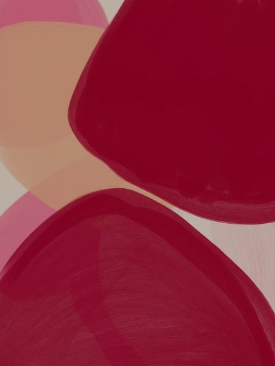 Karmosinröda persikokurvor av Studio Palette