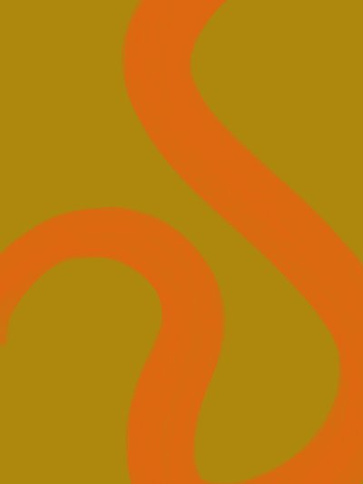 Flytande orange linjer av Studio Palette
