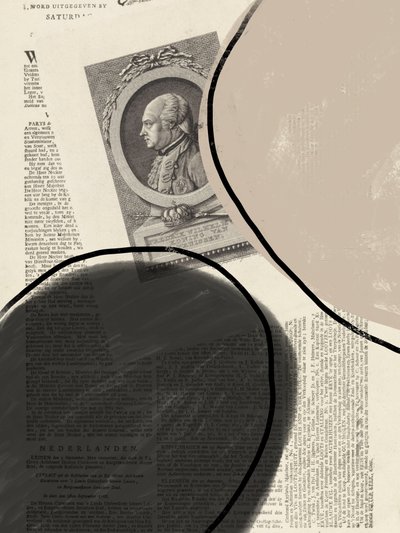 Historiskt collageporträtt av Studio Palette