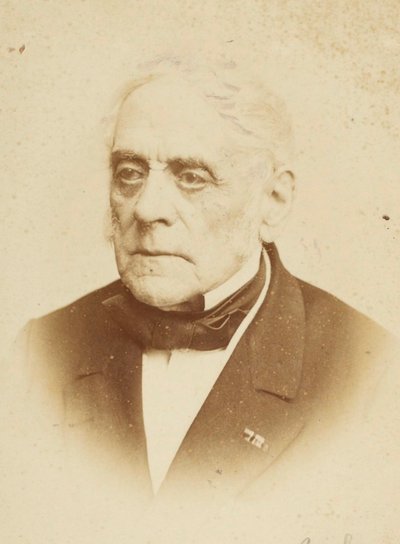 Daniel François Esprit Auber - Porträtt av kompositören Daniel-Francois-Esprit Auber (1782-1871), av Fotostudio Reutlinger, Paris. Albumin foto. Privat samling av Studio Reutlinger