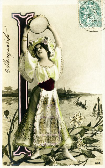 I: Mlle Fischer, konstnär från 1900-talet - AAlfabet i vykort av Studio Reutlinger