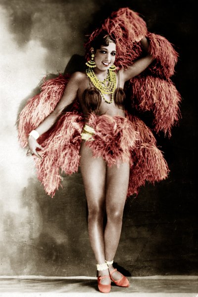 Josephine Baker på Folies Bergeres av Studio Walery