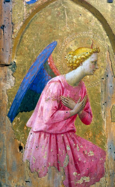 Ängel i tillbedjan, mitten av 1400-talet av Studio of Fra Angelico