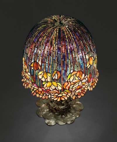 En bordslampa 