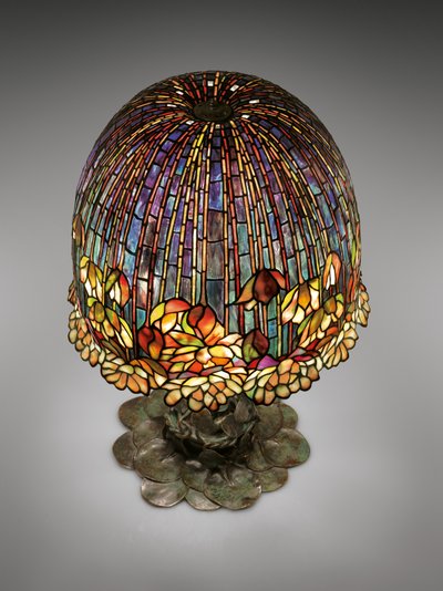 En bordslampa 