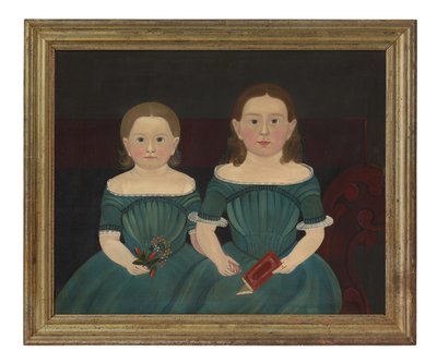 Mary och Elizabeth Hathaway, ca 1849 (olja på duk) av Sturtevant J. Hamblin