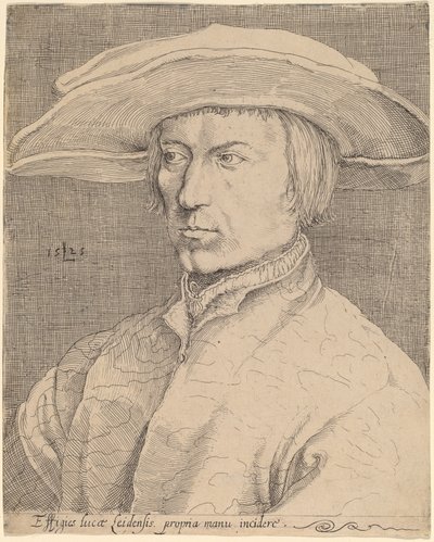 Självporträtt av Style of Lucas van Leyden after Albrecht Dürer