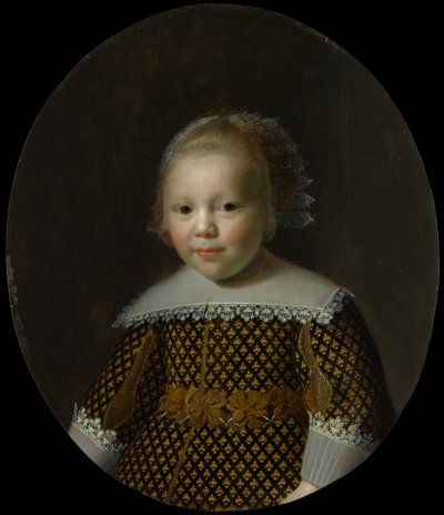 Porträtt av en ung pojke. av Style of Paulus Moreelse