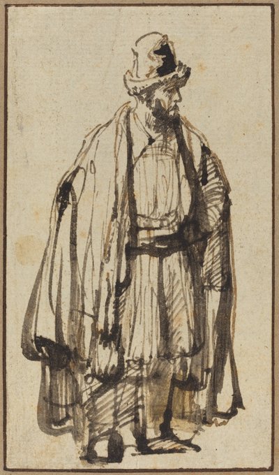 En orientalisk av Style of Rembrandt van Rijn