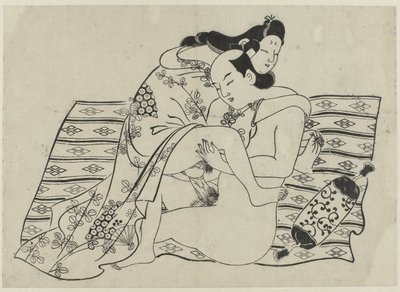 Erotisk show Hana ni Yosurukyo (serietitel) av Sugimura Jihei (attributed to)