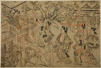 Besöker Kiyomizu-templet av Sugimura Jihei