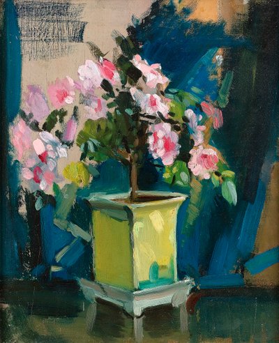 Camellia, ca 1920 (olja på panel) av Sunderland Rollison