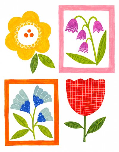Ljusa folkblommor av Susan Black