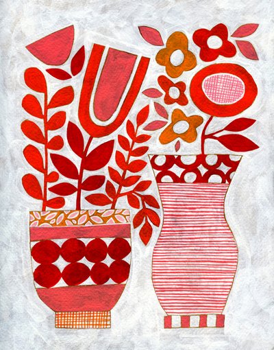 Moderna blomvaser av Susan Black