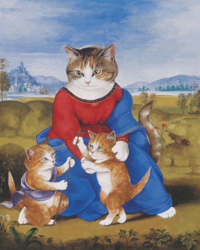 Illustration från Cats Galore! Ett kompendium över kultiverade katter (pub. 2015) av Susan Herbert