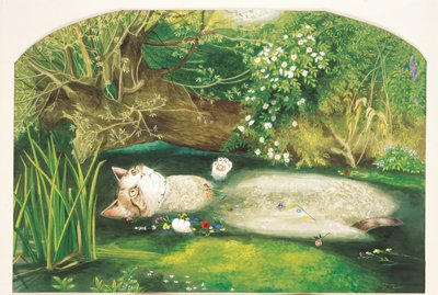 Illustration från Cats Galore! Ett kompendium över kultiverade katter (pub. 2015) av Susan Herbert