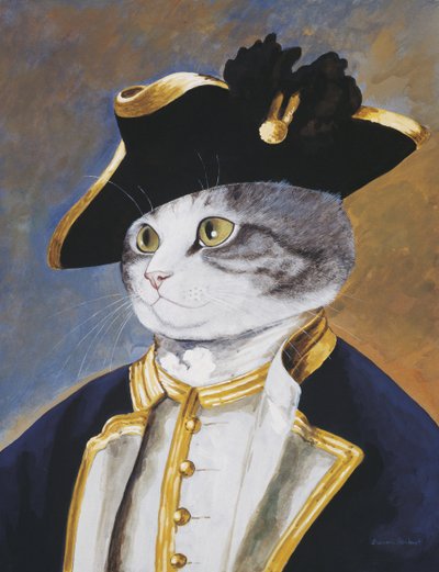 Illustration från Cats Galore! Ett kompendium över kultiverade katter (pub. 2015) av Susan Herbert