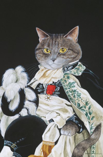 Illustration från Cats Galore! Ett kompendium över kultiverade katter (pub. 2015) av Susan Herbert