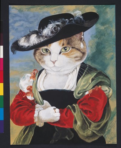 Illustration från Cats Galore! Ett kompendium över kultiverade katter (pub. 2015) av Susan Herbert