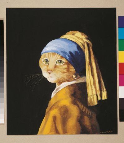 Illustration från Cats Galore! Ett kompendium över kultiverade katter (pub. 2015) av Susan Herbert