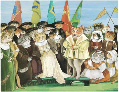 Illustration från Opera Cats (pub. 1997) av Susan Herbert