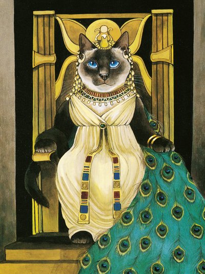 Illustration från Shakespeare Cats: Poster Book (publicerad 2016) av Susan Herbert