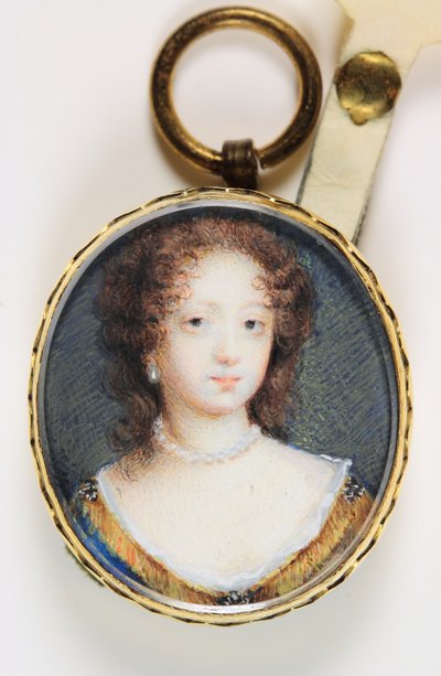 Lady Elizabeth Jones, grevinna av Kildare (akvarell på veläng) av Susan Penelope Gibson