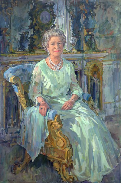 Hennes Majestät Drottningen, 1996 av Susan Ryder