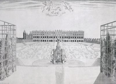 Hampton Court South Front, ca 1830 av Sutton Nicholls