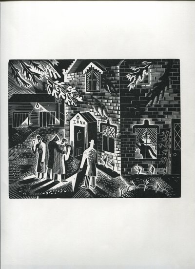 The Carol Singers (trägravyr) av Suzanne Cooper