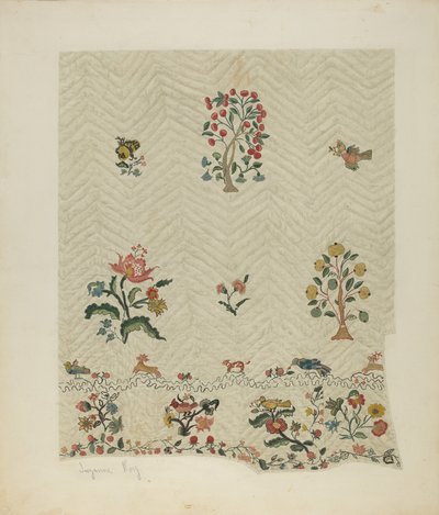 Överkast, ca. 1941. av Suzanne Roy