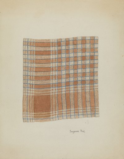 Vävd servett, ca. 1937. av Suzanne Roy