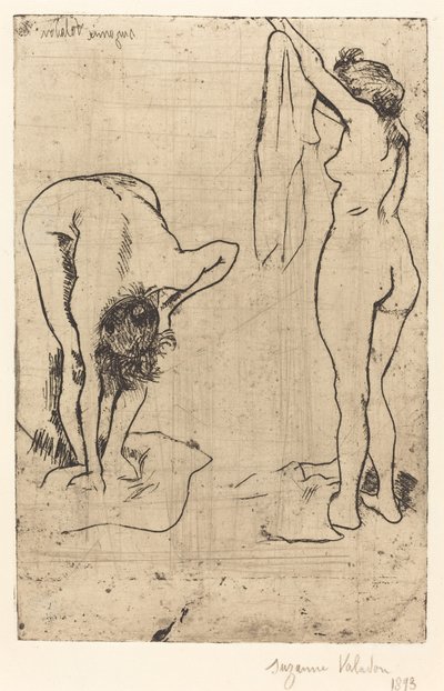 Kvinnor i badet av Suzanne Valadon