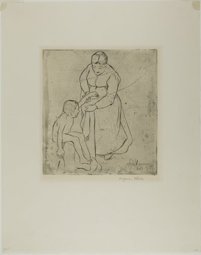 Mormor och barn av Suzanne Valadon